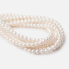 7 - 8mm Off White Chinese Akoya Saltwater Pearls 15.5 inch 56 pieces A - Beadsofcambay.com