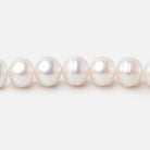 7 - 8mm Off White Chinese Akoya Saltwater Pearls 15.5 inch 56 pieces A - Beadsofcambay.com