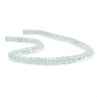 7 - 9mm Aquamarine Faceted Rondelle Beads 17 inches 105 pieces - Beadsofcambay.com