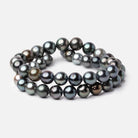 7.5 - 10mm Peacock Tahitian Saltwater Pearl Beads 15.5 inch 47 pieces A - Beadsofcambay.com