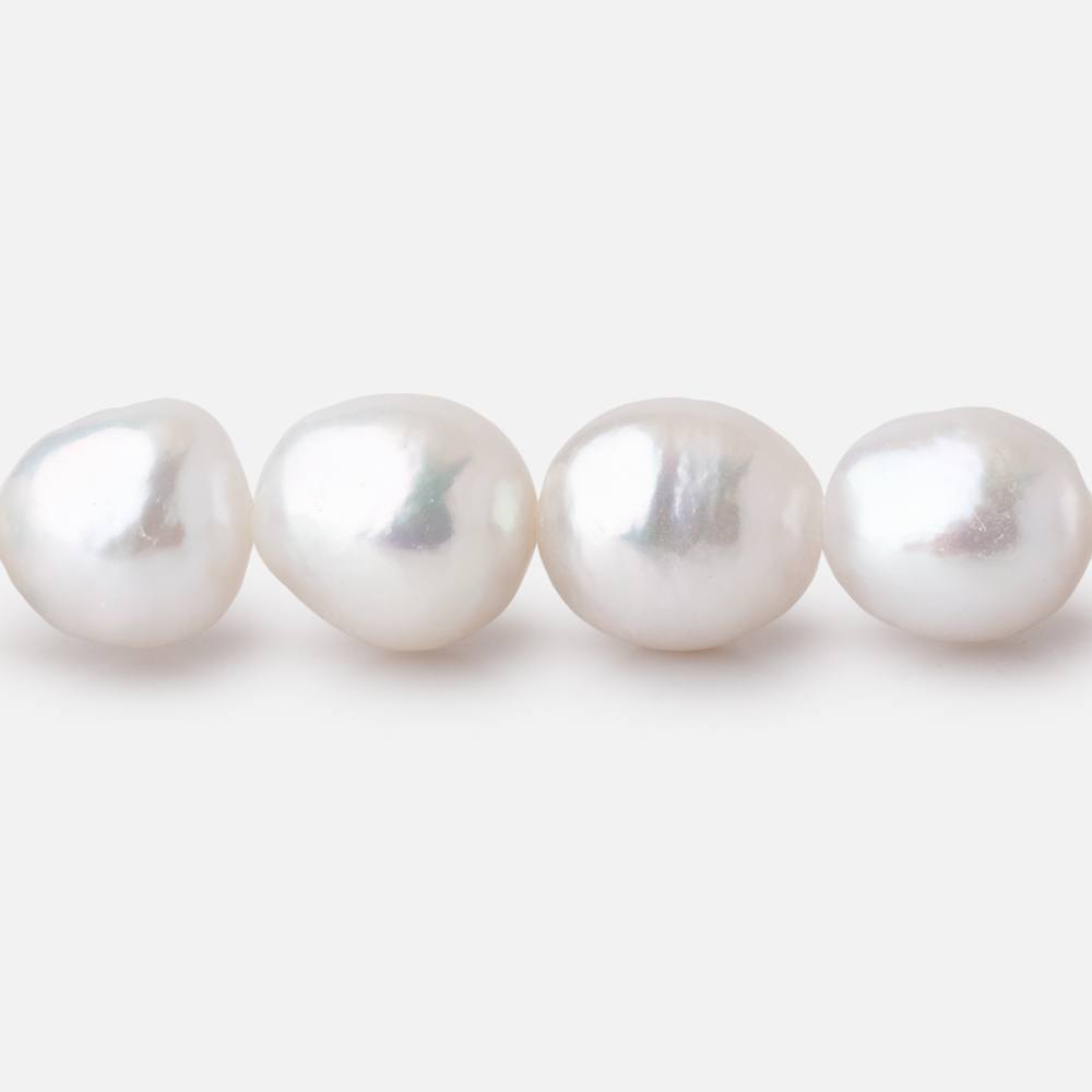 7.5 - 9.5mm Off White Chinese Akoya Saltwater Pearls 15.5 inch 40 Beads A - Beadsofcambay.com