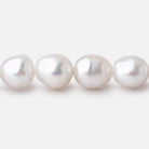 7.5 - 9.5mm Off White Chinese Akoya Saltwater Pearls 15.5 inch 40 Beads A - Beadsofcambay.com