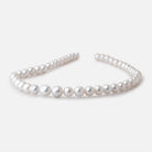 7.5 - 9.5mm Off White Chinese Akoya Saltwater Pearls 15.5 inch 40 Beads A - Beadsofcambay.com