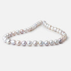 7.5 - 9.5mm Tri Color Chinese Akoya Saltwater Pearls 15.5 inch 40 Beads A - Beadsofcambay.com