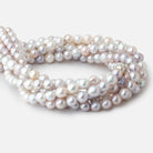 7.5 - 9.5mm Tri Color Chinese Akoya Saltwater Pearls 15.5 inch 40 Beads A - Beadsofcambay.com