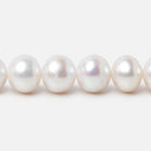 7.5-9mm Off White Chinese Akoya Saltwater Pearls 15.5 inch 48 pieces A - Beadsofcambay.com