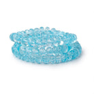 7.5mm Sky Blue Topaz Faceted Rondelles 17 inch 90 beads AA - Beadsofcambay.com