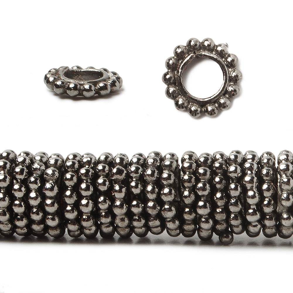 7mm Daisy Spacers with 3.5mm Large Hole 8 inch 145 Beads - Beadsofcambay.com