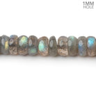 7mm Labradorite Plain Rondelle Beads 16 inch 105 pieces 1mm Hole - Beadsofcambay.com