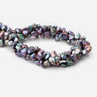 7x10-8x11mm Peacock Side Drill Keshi Freshwater Pearls 16 inch 51 pieces - Beadsofcambay.com