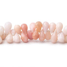 7x4-11x5mm Pink Peruvian Opal Faceted Tear Drop 5.5 inch 56 Beads - Beadsofcambay.com
