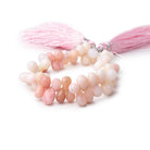 7x4-11x5mm Pink Peruvian Opal Faceted Tear Drop 5.5 inch 56 Beads - Beadsofcambay.com