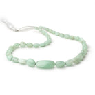 7x5 - 29x14mm Emerald Plain Nugget Beads 18 inch 40 pieces AA - Beadsofcambay.com