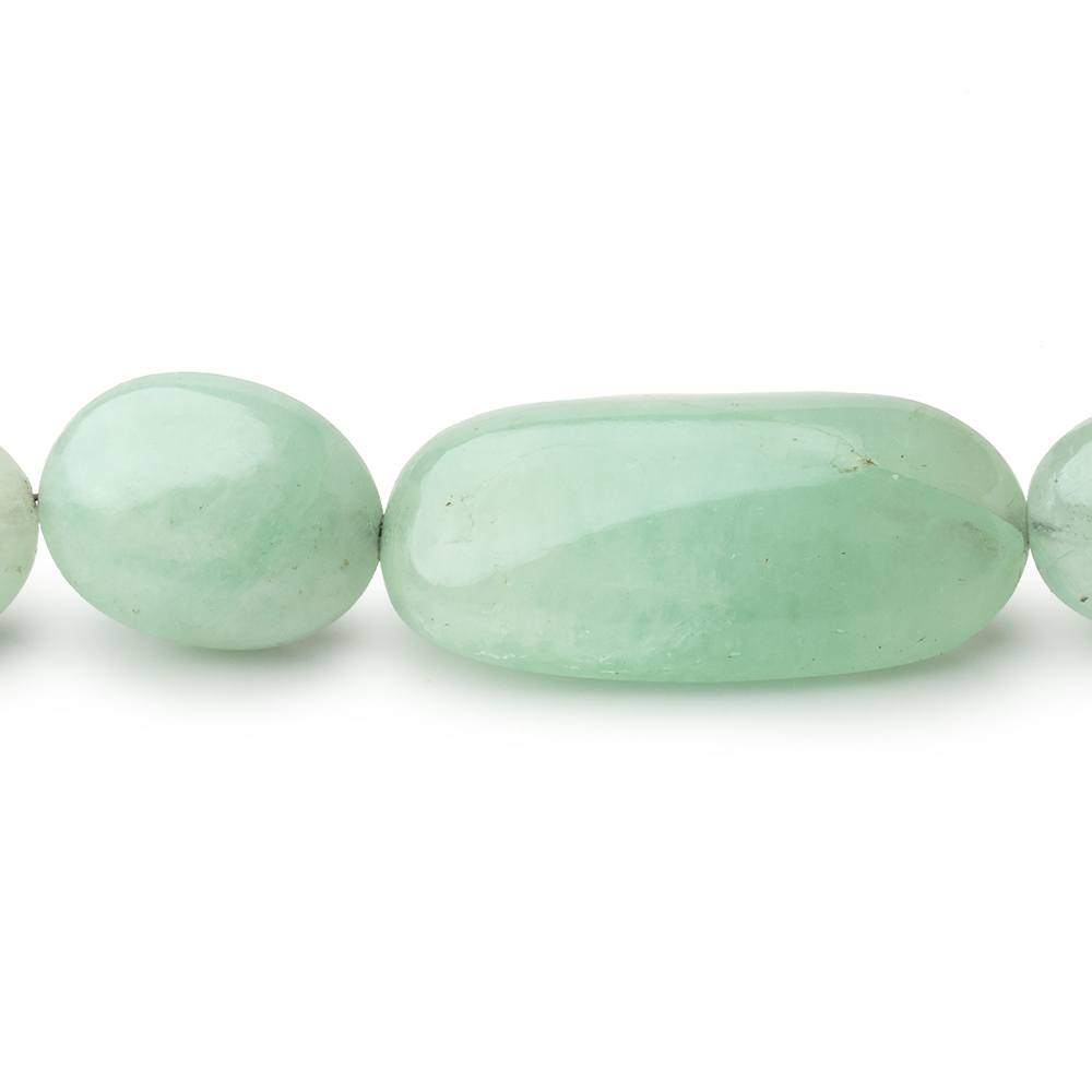 7x5 - 29x14mm Emerald Plain Nugget Beads 18 inch 40 pieces AA - Beadsofcambay.com