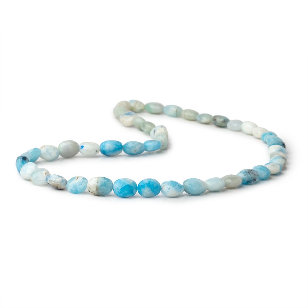 7x5 - 8x6mm Hackmanite Faceted Oval Beads 16 inch 42 pieces A - Beadsofcambay.com