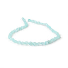 7x5mm Seafoam Blue Chalcedony Faceted Oval 13.5 inch 46 Beads - Beadsofcambay.com