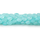 7x5mm Seafoam Blue Chalcedony Faceted Oval 13.5 inch 46 Beads - Beadsofcambay.com