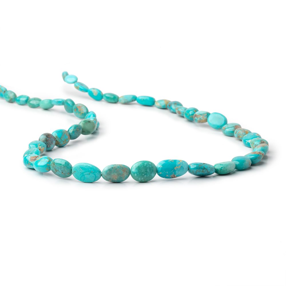 7x6 - 11x8mm Turquoise Plain Nugget Beads 18 inch 48 pieces - Beadsofcambay.com