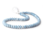 8 - 10mm Owyhee Blue Opal German Faceted Rondelle 16 inch 75 Beads - Beadsofcambay.com