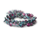 8 - 10mm Ruby in Kyanite Faceted Heart Beads 8 inch 44 pieces - Beadsofcambay.com