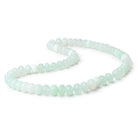 8-10mm Tanzanian Green Opal Plain Rondelle Beads 16 inch 62 pieces - Beadsofcambay.com
