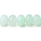 8-10mm Tanzanian Green Opal Plain Rondelle Beads 16 inch 62 pieces - Beadsofcambay.com