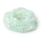 8-10mm Tanzanian Green Opal Plain Rondelle Beads 16 inch 62 pieces - Beadsofcambay.com