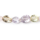 8 - 11mm Multi Gem Concave Faceted Oval 16 inch 44 Beads AAA - Beadsofcambay.com