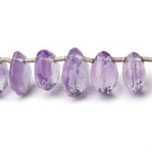 8 - 11mm Pink Amethyst Front Drilled Faceted Hearts 7.5 inch 25 Beads - Beadsofcambay.com