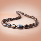 8 - 18mm Australian Boulder Opal Plain Oval 18 inch 33 Beads AA - Beadsofcambay.com