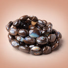 8 - 18mm Australian Boulder Opal Plain Oval 18 inch 33 Beads AA - Beadsofcambay.com