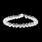 8 - 8.5mm Crystal Quartz Straight Drill Candy Kiss 7.5 inch 27 Beads - Beadsofcambay.com