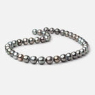8 - 9mm Peacock Tahitian Saltwater Pearl Beads 16 inch 48 pieces A - Beadsofcambay.com