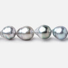 8 - 9mm Silver Tahitian Saltwater Pearl Beads 15.5 inch 36 pieces AA - Beadsofcambay.com