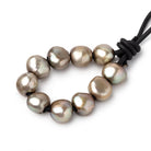 9-11mm Celadon Green Large Hole Baroque Pearls Set of 10 - BeadsofCambay.com