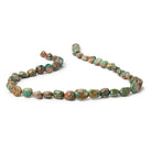 8.5-12.5mm Blue Peruvian Opal & Matrix Plain Nuggets 15.5 inch 32 pieces - Beadsofcambay.com