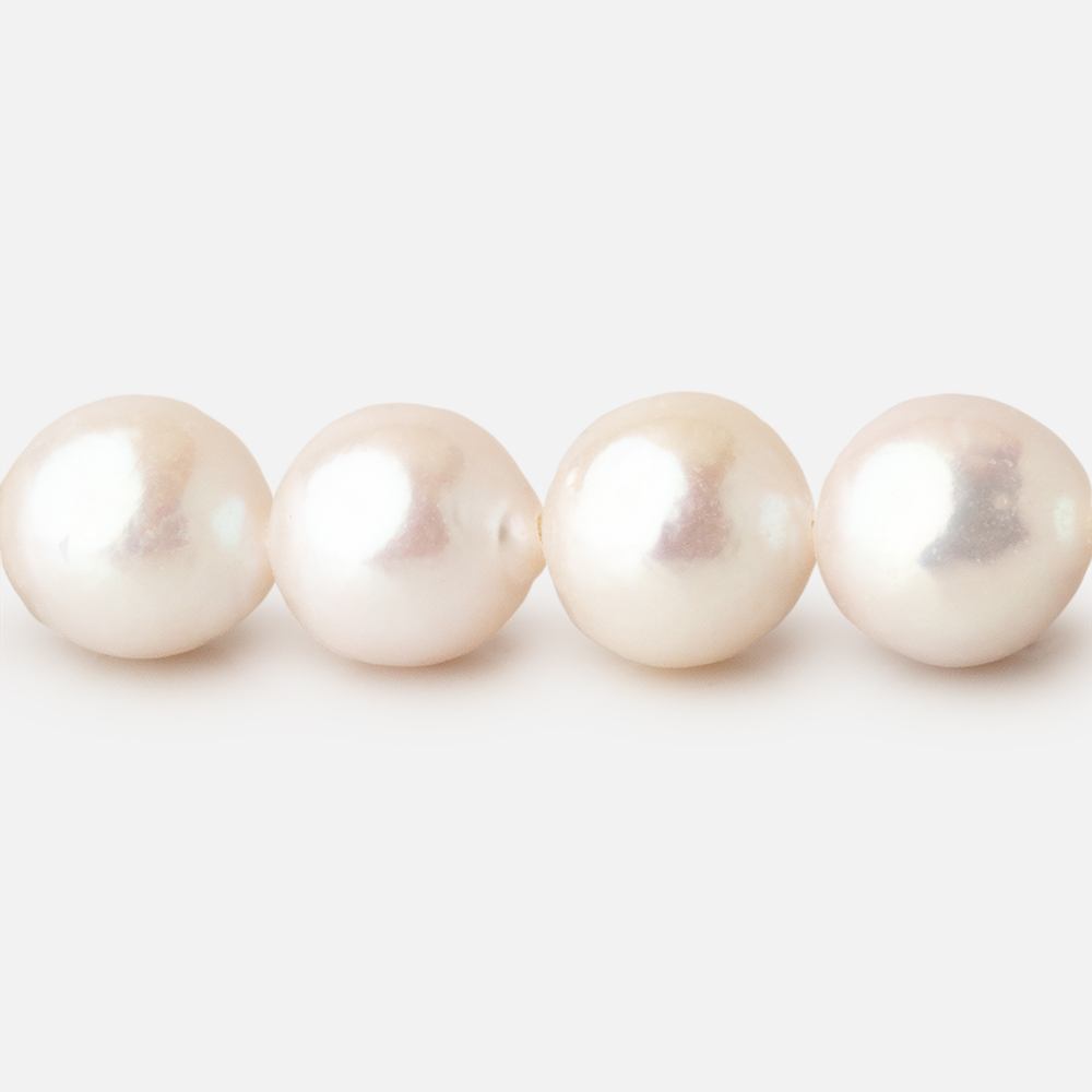 8.5 - 9mm Cream Chinese Akoya Saltwater Pearls 15 inch 44 Beads A - Beadsofcambay.com