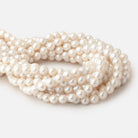 8.5 - 9mm Cream Chinese Akoya Saltwater Pearls 15 inch 44 Beads A - Beadsofcambay.com