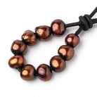 8.5-10mm Chutney Brown Large Hole Baroque Pearls Sets of 10 - BeadsofCambay.com