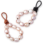 Beadsofcambay 9-12mm Iced Tri Color Large Hole Baroque Pearls Set of 10