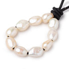 10.5-13mm Cream Large Hole Baroque Pearls Set of 10 - BeadsofCambay.com