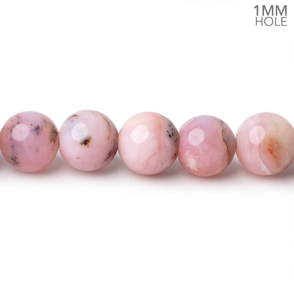 8.5mm Pink Peruvian Opal Plain Rounds 16 inch 48 Beads 1mm Hole - Beadsofcambay.com
