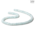 8mm Blue Angel Hemimorphite Plain Rondelles 15 inch 110 Beads - Beadsofcambay.com