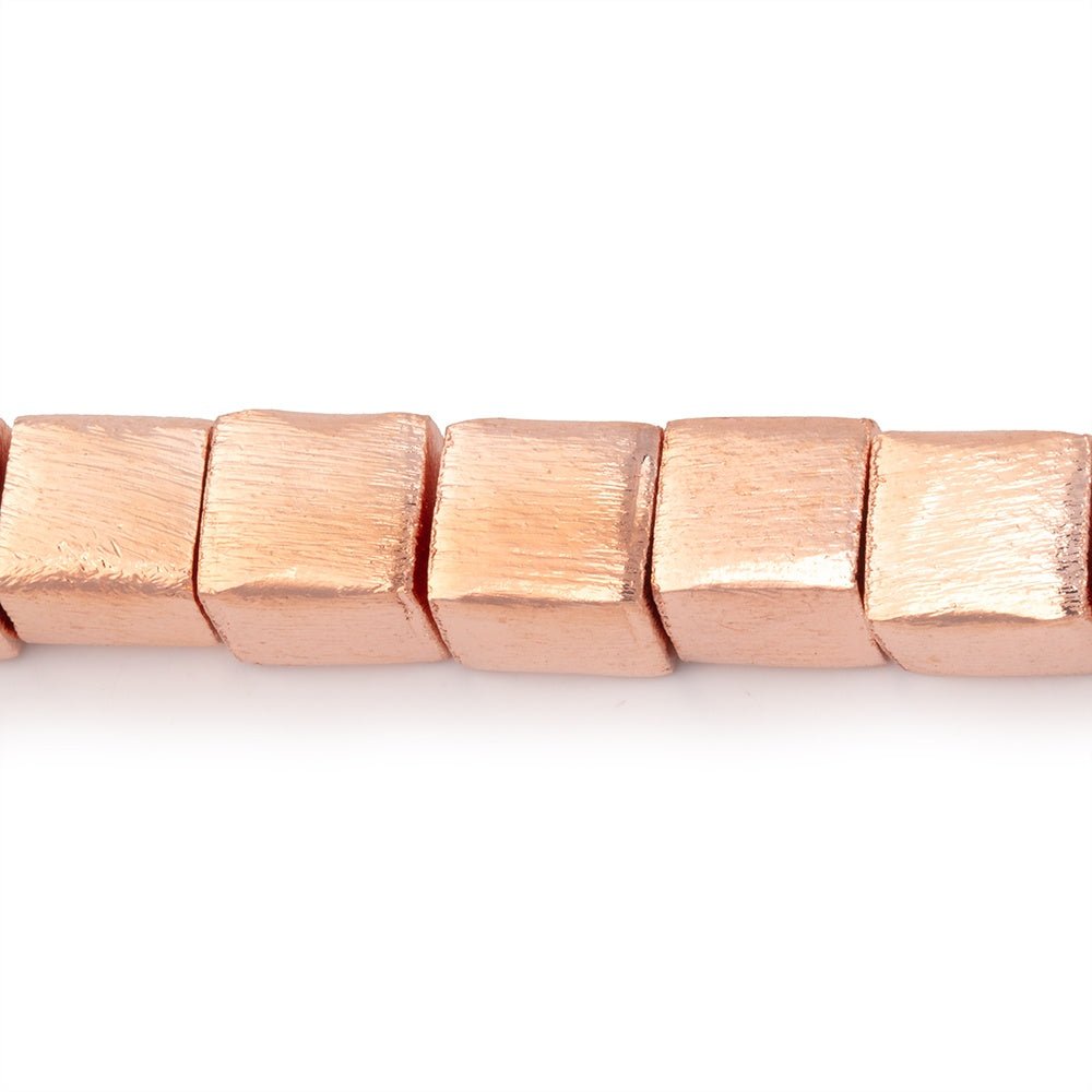 8mm Brushed Cube Beads - Beadsofcambay.com