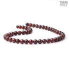 8mm Dark Sard Agate Plain Round 15 inch 45 Beads 1mm Hole - Beadsofcambay.com
