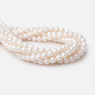 8mm Off White Chinese Akoya Saltwater Pearls 15.5 inch 50 pieces A - Beadsofcambay.com