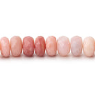 8mm Pink Peruvian Opal Faceted Rondelle Beads 14.75 inch 75 pieces - Beadsofcambay.com