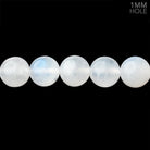 8mm Rainbow Moonstone Plain Round 15.5 inch 48 Beads 1mm Hole - Beadsofcambay.com