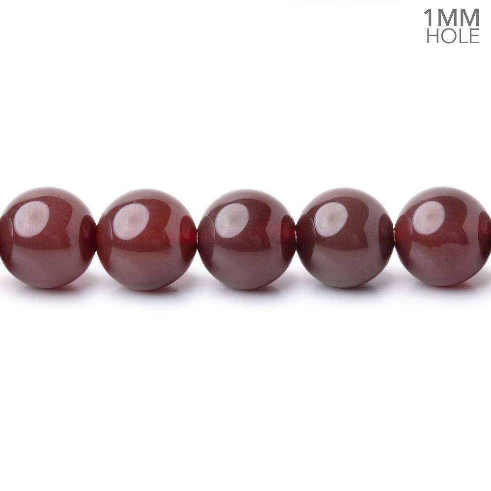 8mm Sard Agate Plain Round 15 inch 45 Beads 1mm Hole - Beadsofcambay.com