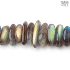 8x4 - 18x3.5mm Labradorite Plain Nugget 16 inch 88 Beads 1mm Hole AA - Beadsofcambay.com
